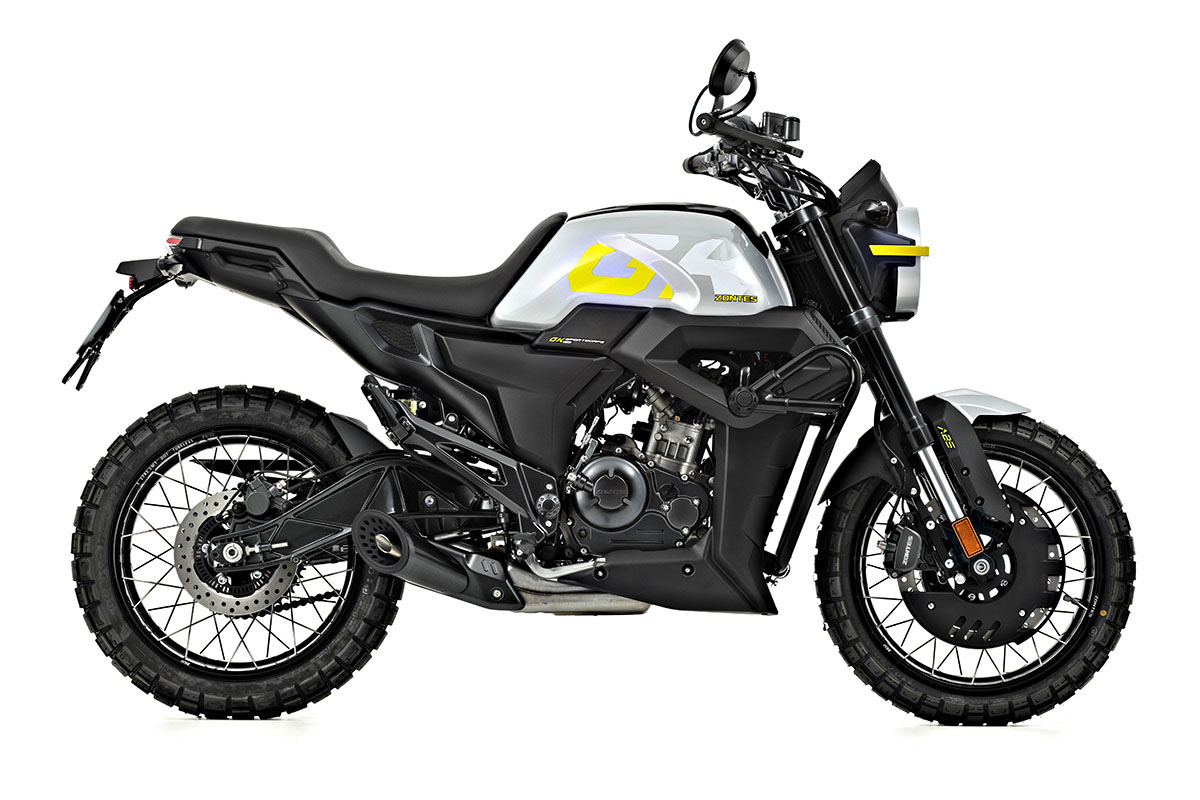 Zontes GK125 X plata-amarillo