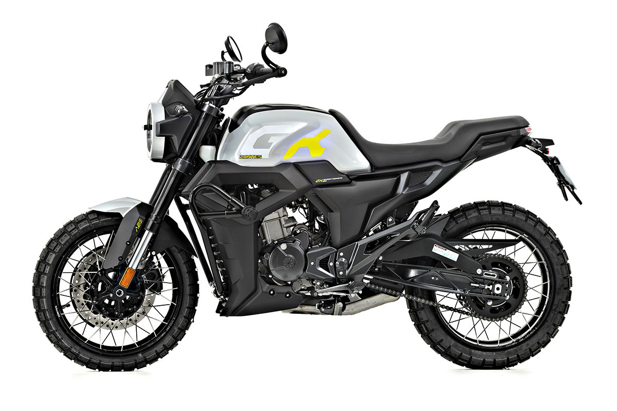 Zontes GK125 X plata-amarillo